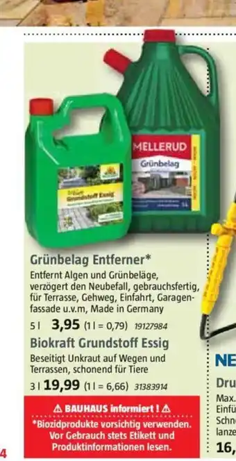 Bauhaus MELLERUD Grünbelag Entferner 5 L Angebot