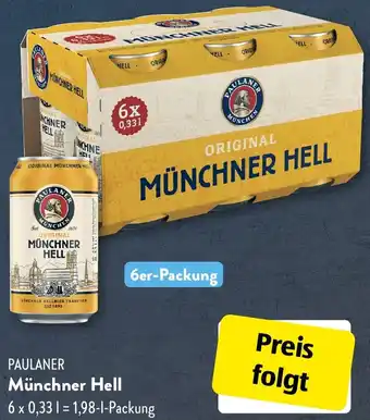 Aldi Süd PAULANER Münchner Hell 6er-Packung Angebot