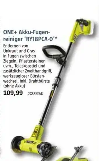 Bauhaus ONE+ Akku-Fugenreiniger 'RY18PCA-0 Angebot