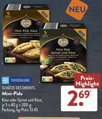 Aldi Süd SCHÄTZE DES ORIENTS Mini-Pide 200 g Packung Angebot