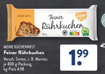 Aldi Süd MEINE KUCHENWELT Feiner Rührkuchen 400 g Packung Angebot