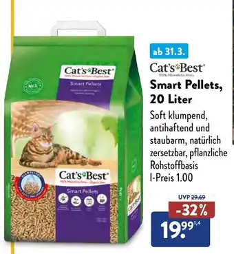 Aldi Süd Cat's Best Smart Pellets 20 Liter Angebot