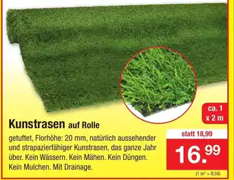 Zimmermann Kunstrasen auf Rolle Angebot