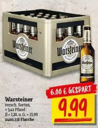 NP Discount Warsteiner 24x0,33 l Flasche Angebot