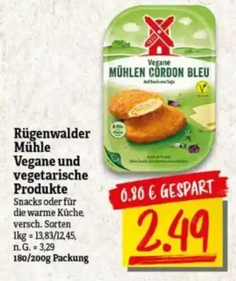 NP Discount Rügenwalder Mühle Vegane und vegetarische Produkte 180/200g Packung Angebot