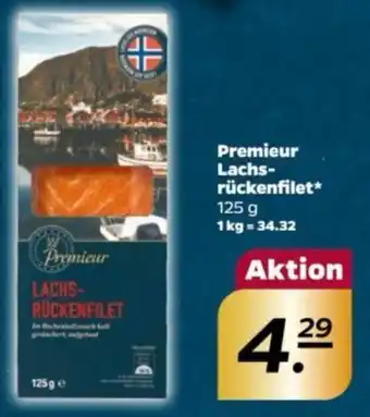 NETTO Premieur Lachs- rückenfilet 125 g Angebot