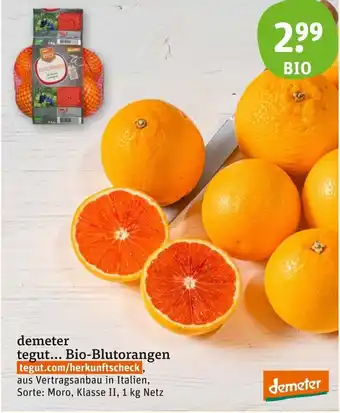 basic demeter tegut... Bio-Blutorangen 1 kg Netz Angebot