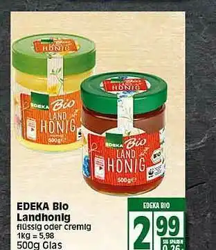 Elli Markt Edeka Bio Landhonig Angebot