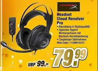 Expert HyperX Headset Cloud Revolver Pro Angebot