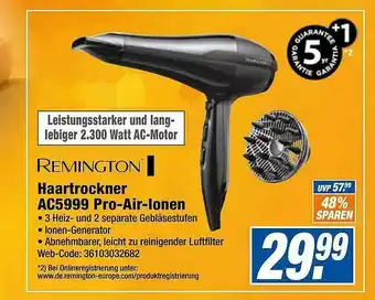 Expert Remington Haartrockner Ac5999 Pro-air-ionen Angebot