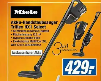 Expert Miele Akku-handstaubsauger Triflex Hx1 Select Angebot