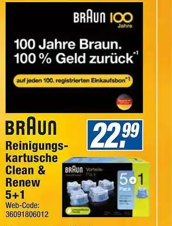 expert Octomedia Braun Reinigungs-kartusche Clean & Renew 5+1 Angebot