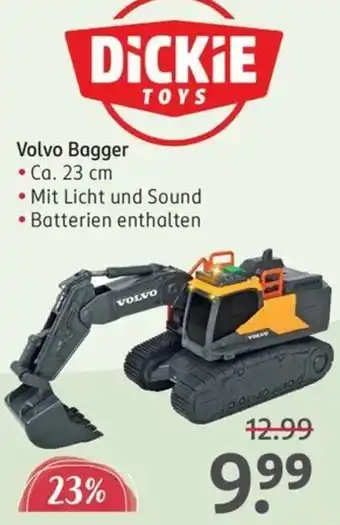 Rossmann Volvo Bagger Dickie Angebot