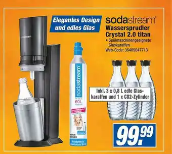 expert Octomedia Sodastream Wassersprudler Crystal 2.0 Titan Angebot