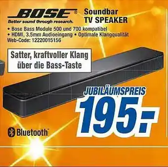 expert Octomedia Bose Soundbar Tv Speaker Angebot