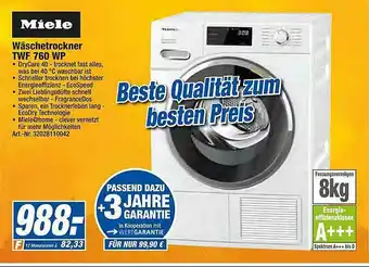 expert Techno Land Miele Wäschetrockner Twf760wp Angebot