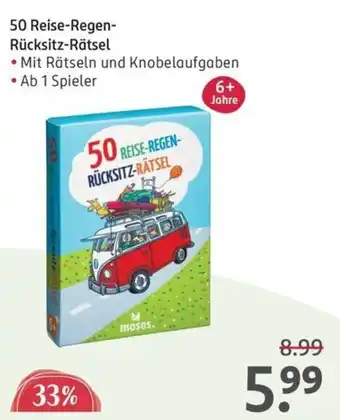 Rossmann 50 Reise-Regen- Rücksitz-Rätsel Angebot