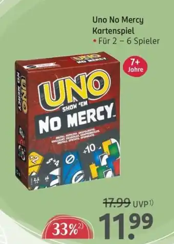Rossmann Uno No Mercy Kartenspiel Angebot