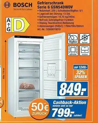 Expert Technomarkt Bosch Gefrierschrank Angebot