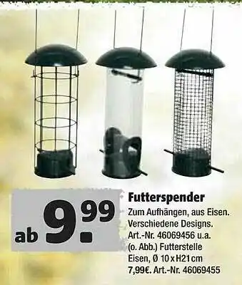 Hagebau Futterspender Angebot