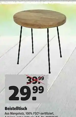 Hagebau Beistelltisch Angebot