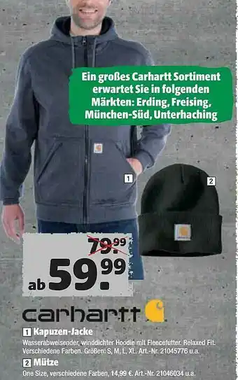 Hagebau Carhartt Kapuzen-jacke Angebot