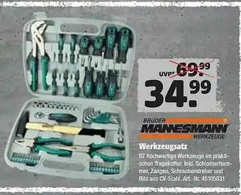 Hagebau Brüder Mannesmann Werkzeugsatz Angebot