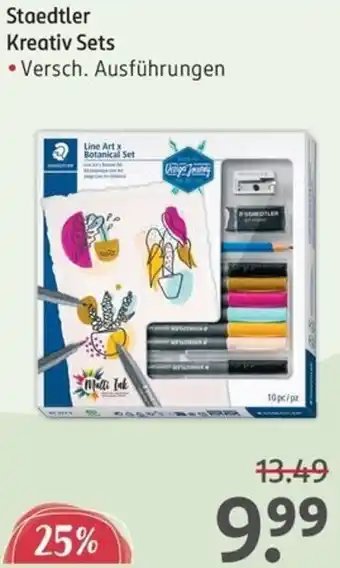 Rossmann Staedtler Kreativ Sets Angebot