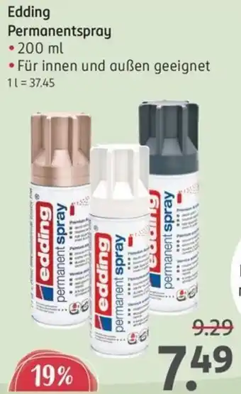 Rossmann Edding Permanentspray Angebot