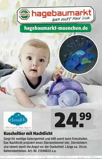 Hagebau Kuscheltier Mit Nachtlicht Angebot