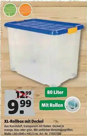 Hagebau Xl-rollbox Mit Deckel Angebot