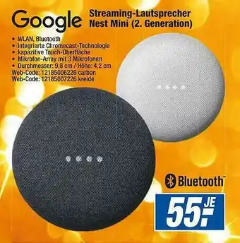 HEM Expert Google Streaming-lautsprescher Nest Mini (2. Generation) Angebot