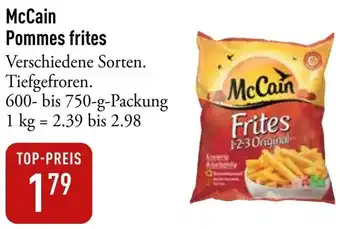 Galeria Markthalle McCain Pommes frites 600-750 g Packung Angebot