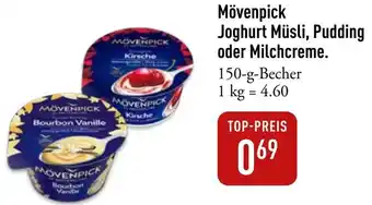 Galeria Markthalle Mövenpick Joghurt Müsli, Pudding oder Milchcreme 150 g Becher Angebot