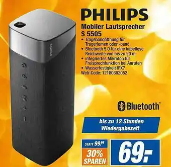 HEM Expert Philips Mobiler Lautsprecher Angebot