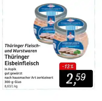 KONSUM Thüringer Fleisch Und Wurstwaren Thüriger Eibeinfleisch Angebot