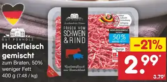 Netto Marken-Discount GUT PONHOLZ Hackfleisch gemischt 400 g Angebot