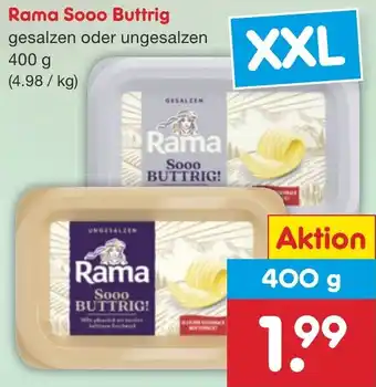 Netto Marken-Discount Rama Sooo Buttrig 400 g Angebot