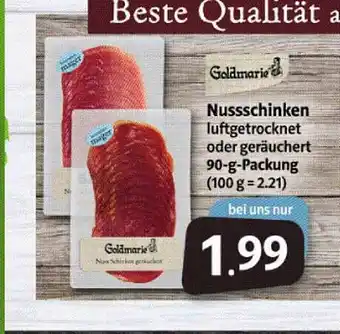 Markant Markt Goldmarie Nussschinken Angebot