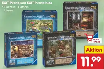 Netto Marken-Discount Ravensburger EXIT Puzzle und EXIT Puzzle Kids Angebot