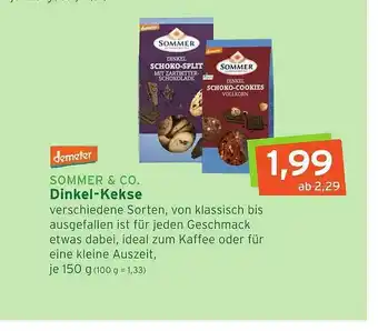 Naturgut Sommer & Co. Dinkel-kekse Angebot