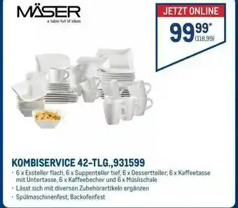 METRO Mäser Kombiservice 42-tlg Angebot