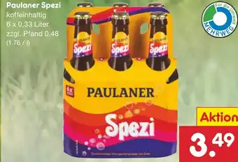 Netto Marken-Discount Paulaner Spezi 6 x 0,33 Liter Angebot