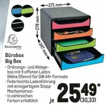 METRO Bürobox Big Box Exacompta Angebot