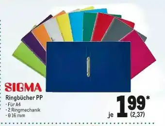 METRO Sigma Ringbücher Pp Angebot