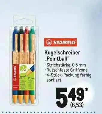 METRO Stabilo Kugelschreiber „pointball” Angebot