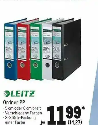 METRO Leitz Ordner Pp Angebot