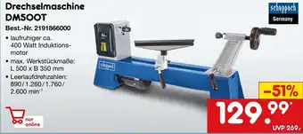 Netto Marken-Discount Scheppach Drechselmaschine DM500T Angebot