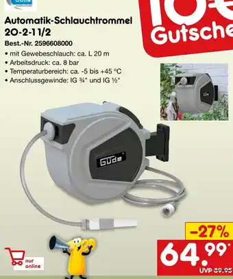 Netto Marken-Discount Automatik-Schlauchtrommel Angebot