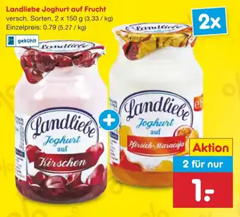 Netto Marken-Discount Landliebe Joghurt auf Frucht 2 x 150 g Angebot